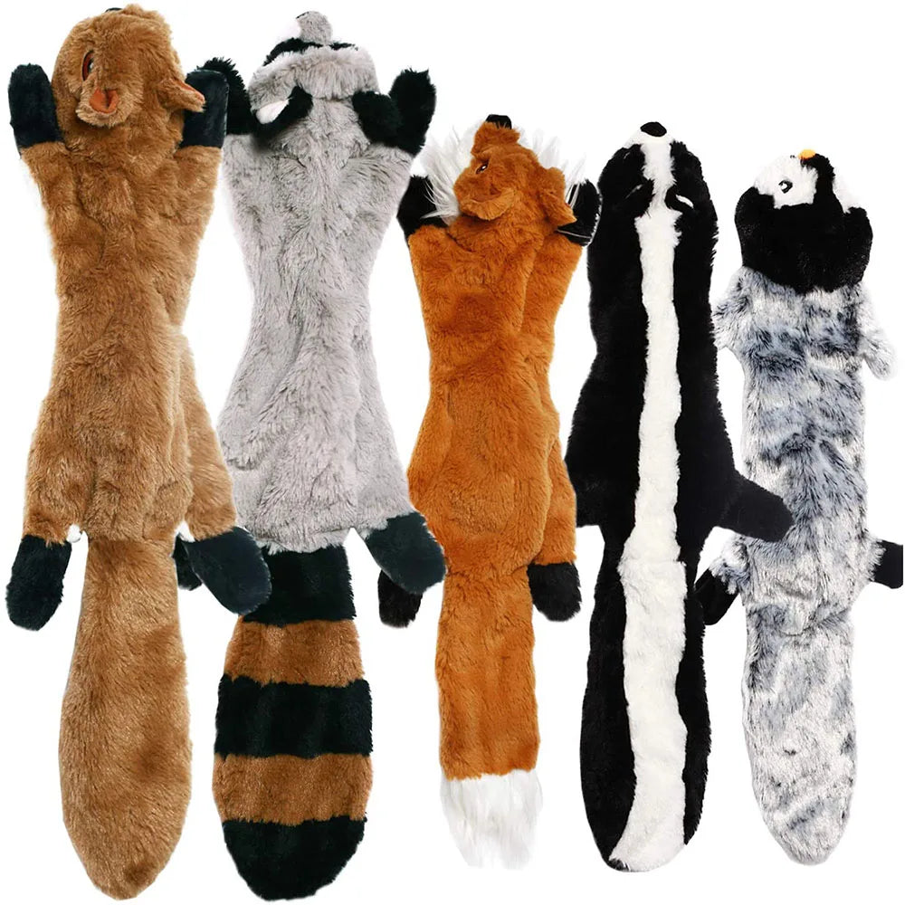 Simulated Animal Dog Toy | No Stuffing | Durable Plush | Squeaky Chew Toy