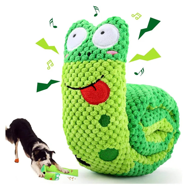 Dog Puzzle Feeder Interactive Toy | Indestructible Plush | Squeaky Fun