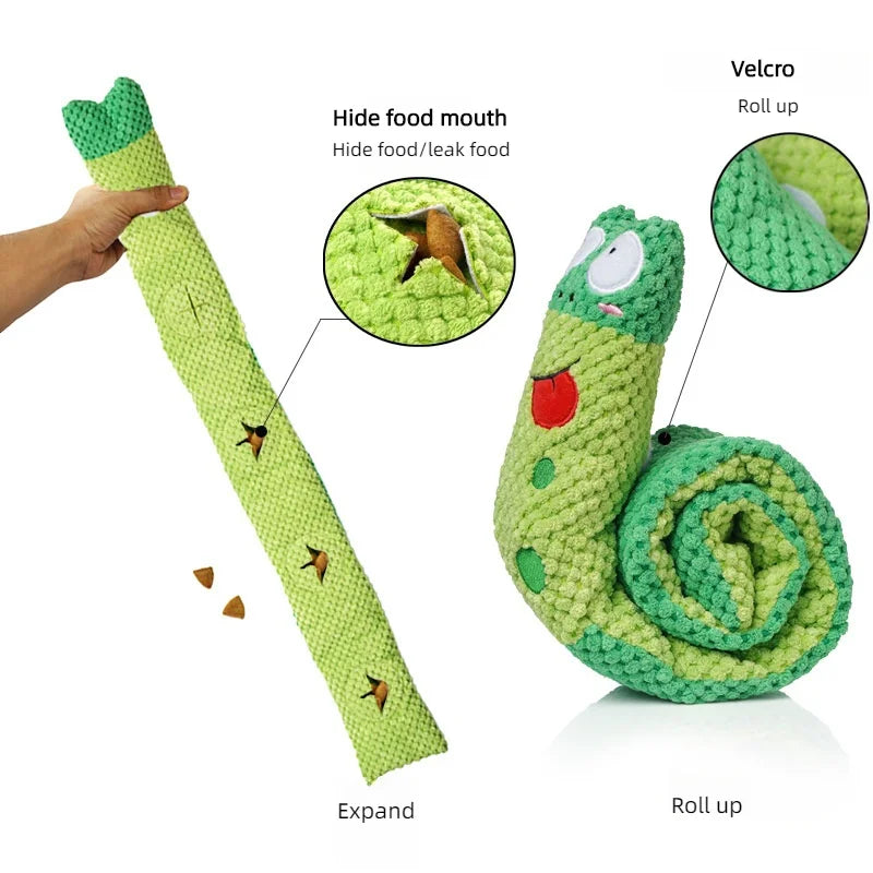 Dog Puzzle Feeder Interactive Toy | Indestructible Plush | Squeaky Fun