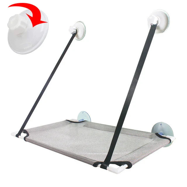 Cat Window Hammock Bed | Double-Layer Suction Cup Seat | Breathable Fabric