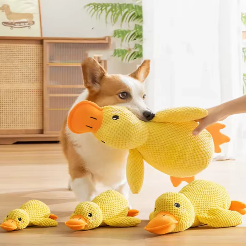 Dog Toy Stomping Duck | Bite Resistant | Teeth Cleaning | Interactive Plush