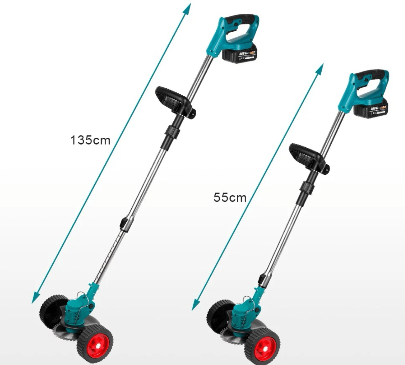 Cordless Weed Trimmer with Wheels