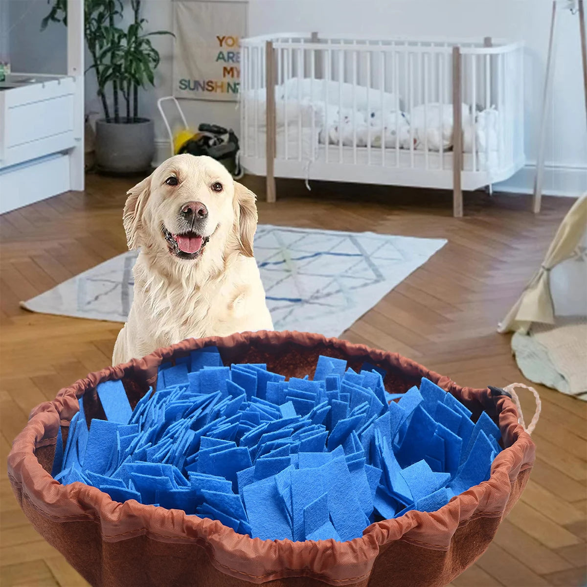 Felt Dog Sniffing Pad | Washable Foldable Slow Feeder for Dogs