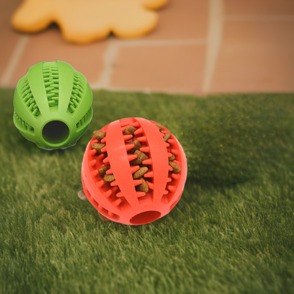Indestructible Ball Pet Toy | Durable Natural Rubber | Interactive Chew for Aggressive Dogs