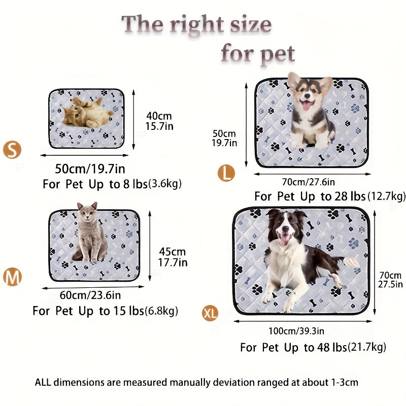Pet Cooling Pad | Washable Reusable | Skid-Proof