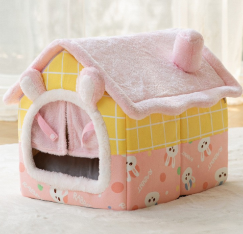 Foldable Warm Pet House | Cozy Portable Design | Easy to Store