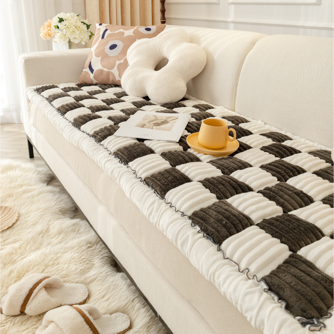 2-in-1 Furniture Protector Dog Bed | Thick Orthopedic Padding Non-Slip