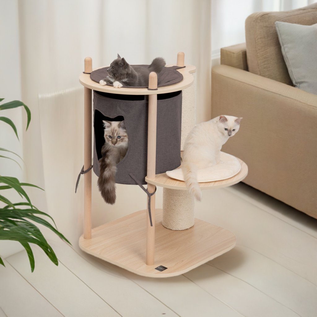 Treehouse Small | Stylish Cat Bed | Multi-Level Design