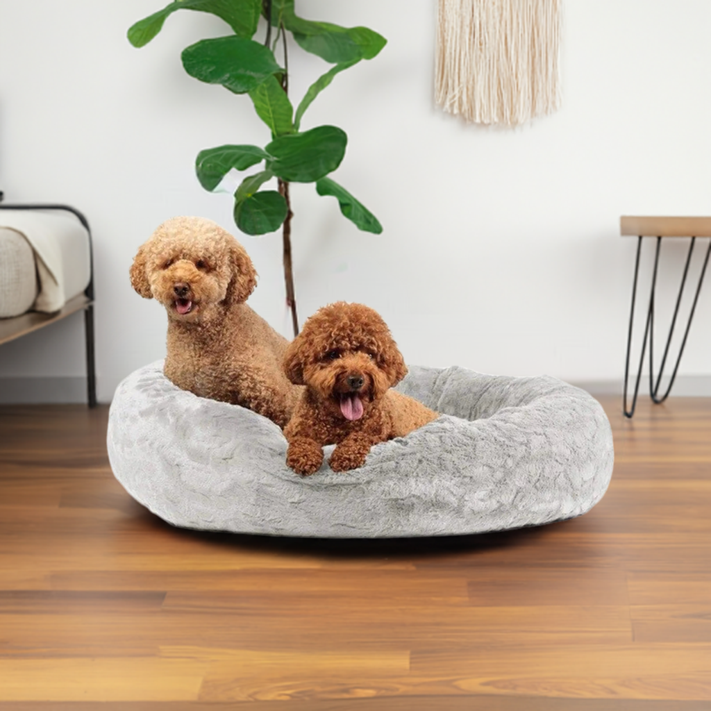 Lux Donut Dog Bed | Cozy Design | Supports Joint Health | Machine Washable