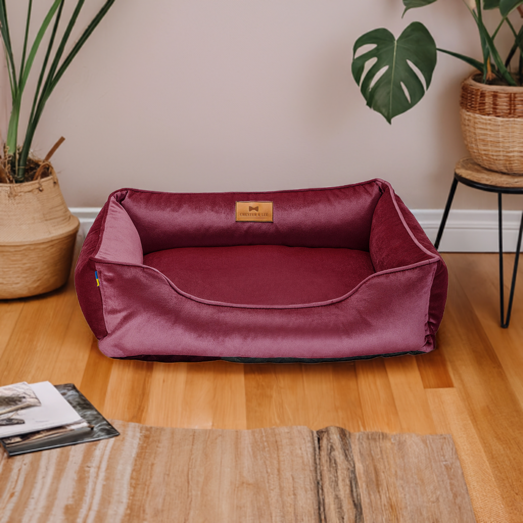 Vibrant Velvet Dog Bed | Cozy Comfort | Stylish Design | Easy to Clean