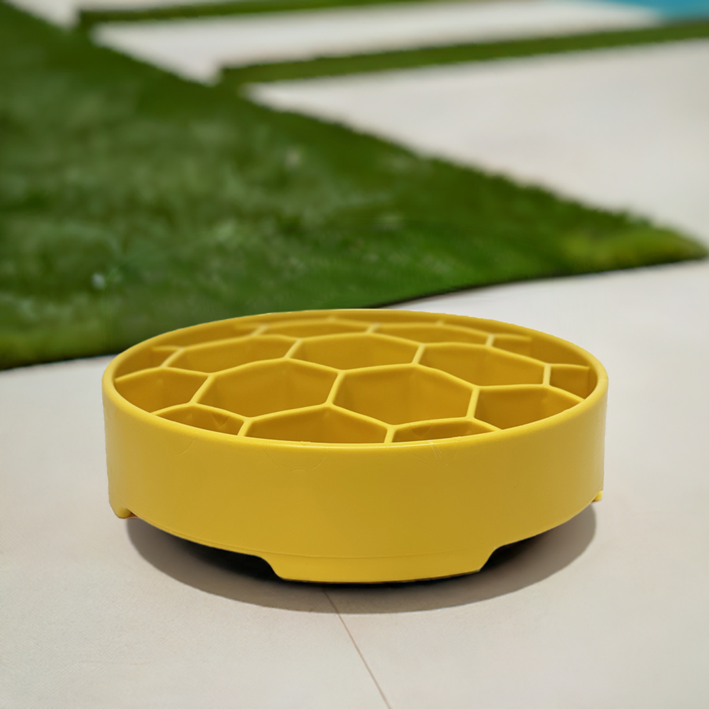 Honeycomb Slow Feeder Bowl | Reduces Bloating