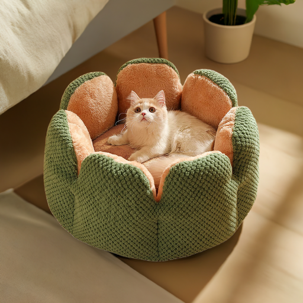 Cactus Shape Pet Bed | Comfy Design | Cozy for Cats and Dogs