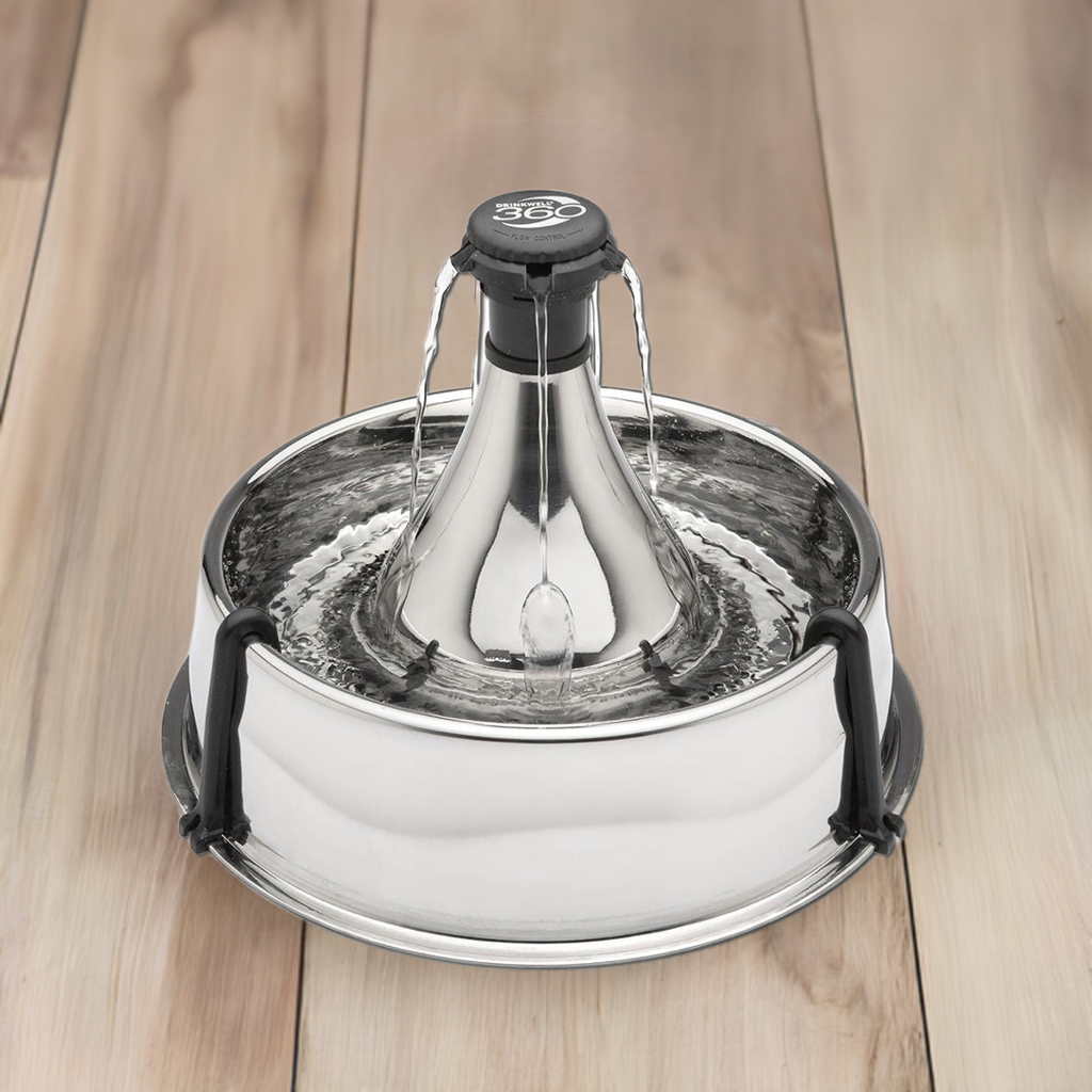 Stainless Steel Pet Fountain | Fresh Water | Quiet Operation | Easy Clean