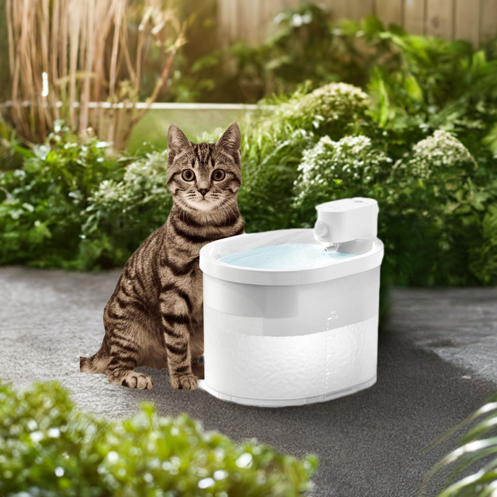 Wireless Automatic Cat Water Fountain | Fresh Flowing Water