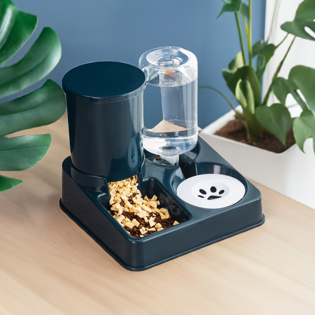 Cat Bowl Double Automatic Water and Food Dispenser | Easy Clean Design