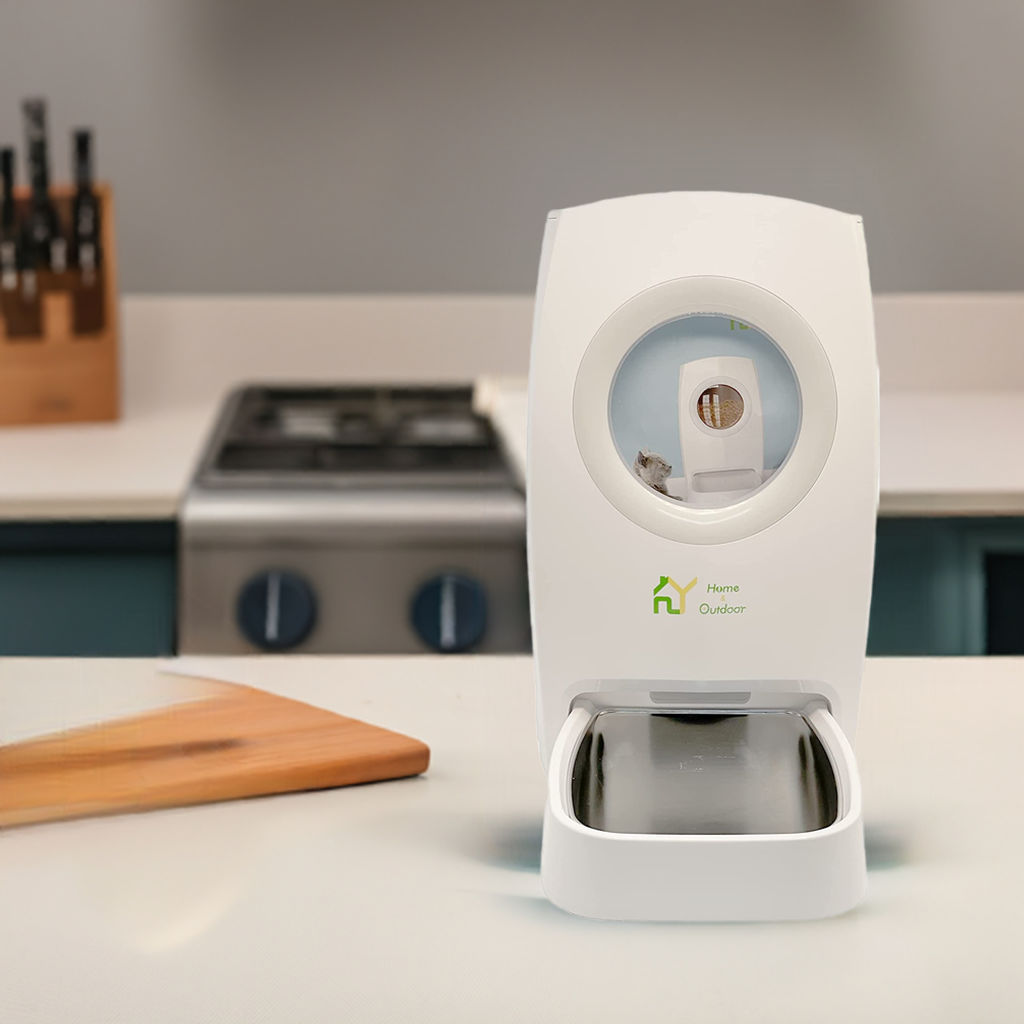 Cat Feeder | Smart Automatic Dispenser | Stainless Steel Bowl | Portion Control
