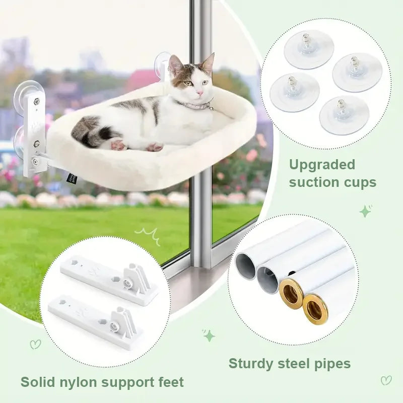 Foldable Cat Window Hammock | Space-Saving Design | Easy to Install