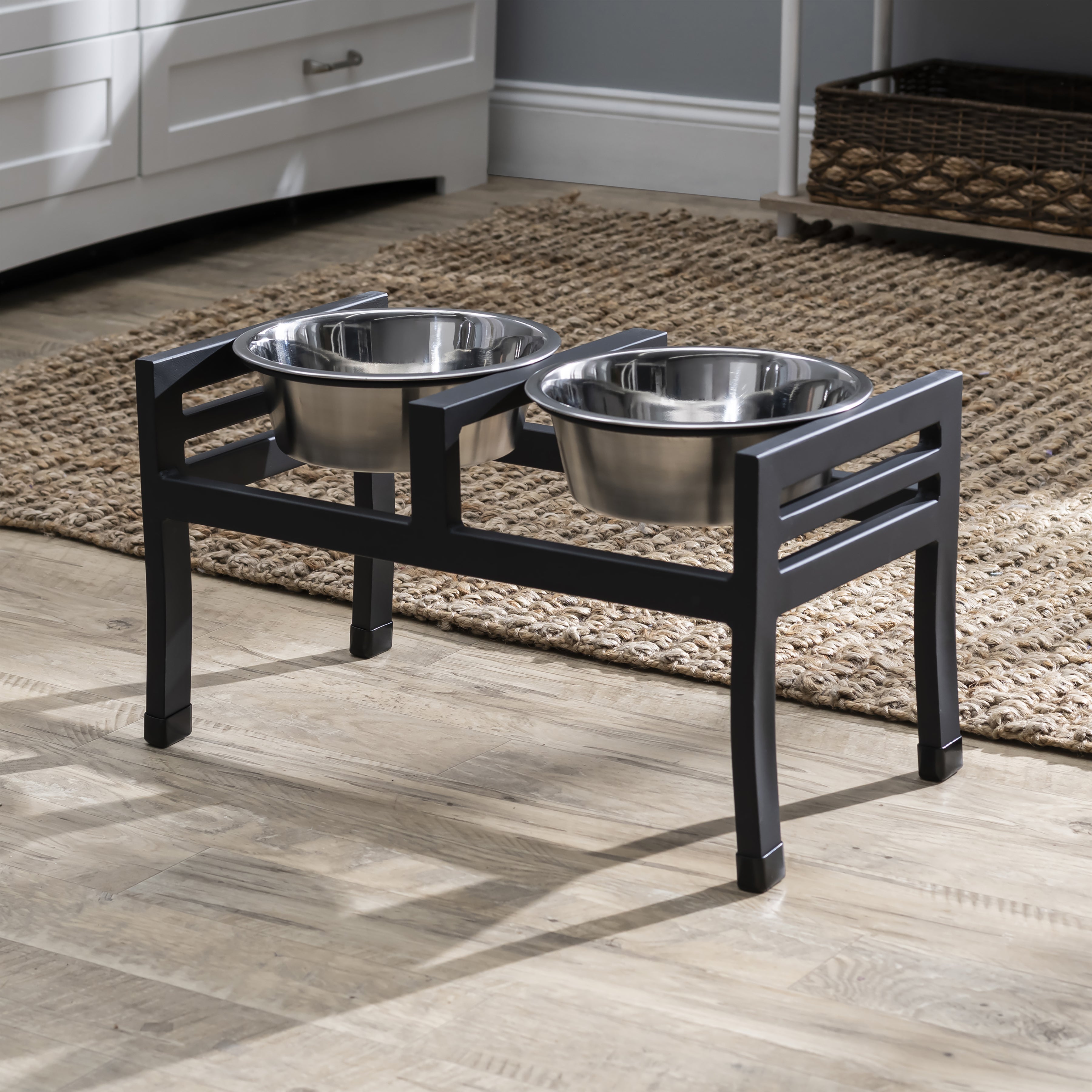 Double Diner Pet Bowl | Elevated Design | Easy to Clean | Durable Materials