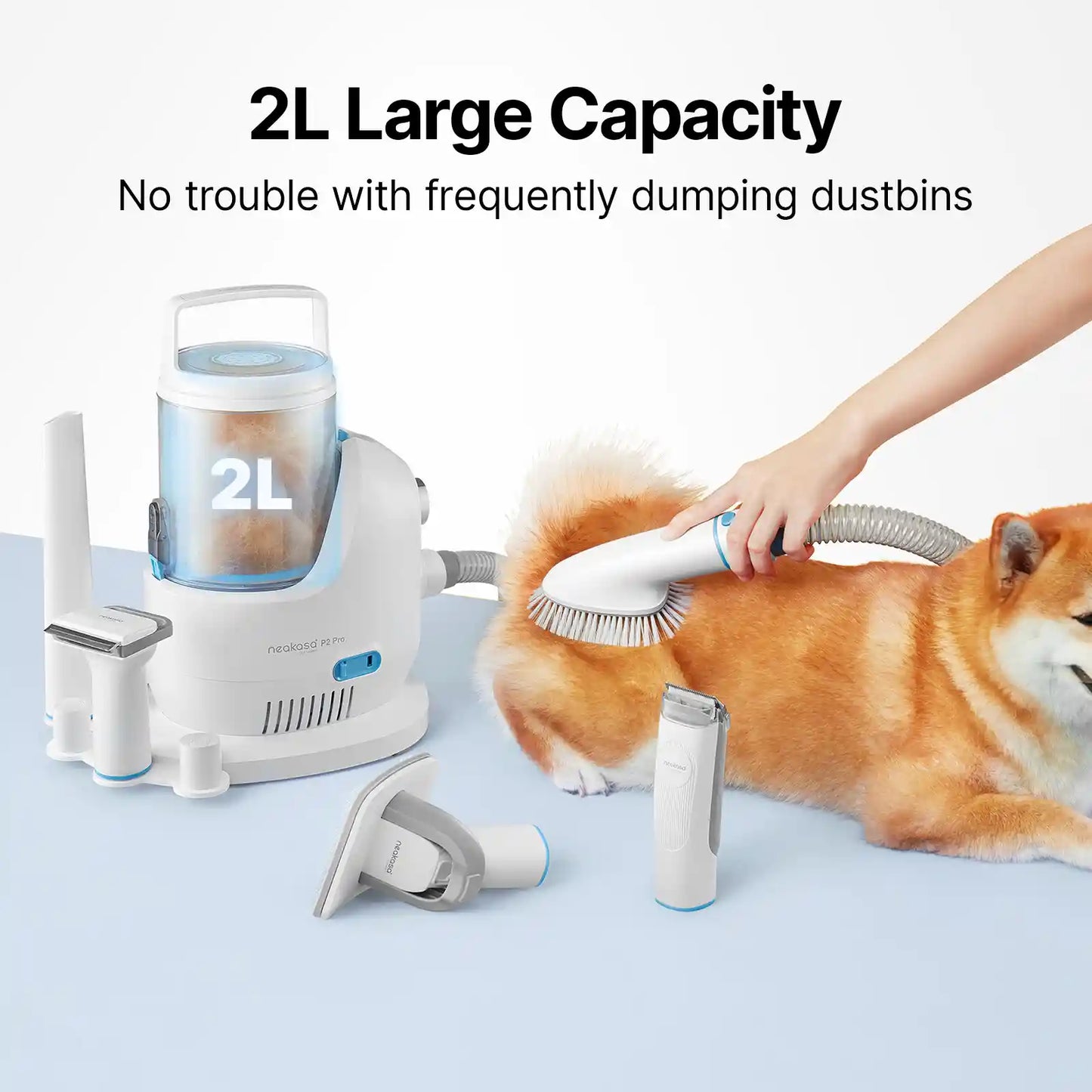 Dog Grooming Vacuum Kit | Effortless Cleaning | Quiet Powerful Suction
