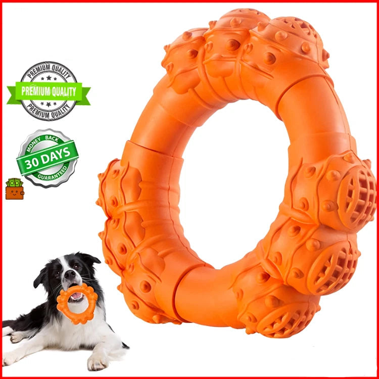 Indestructible Dog Chew Ring | Durable for Aggressive Chewers | Tough Toy
