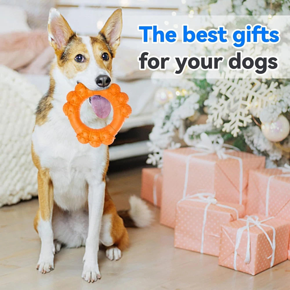 Indestructible Dog Chew Ring | Durable for Aggressive Chewers | Tough Toy