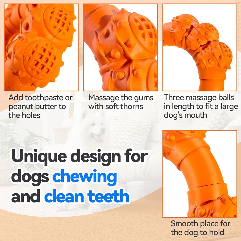 Indestructible Dog Chew Ring | Durable for Aggressive Chewers | Tough Toy