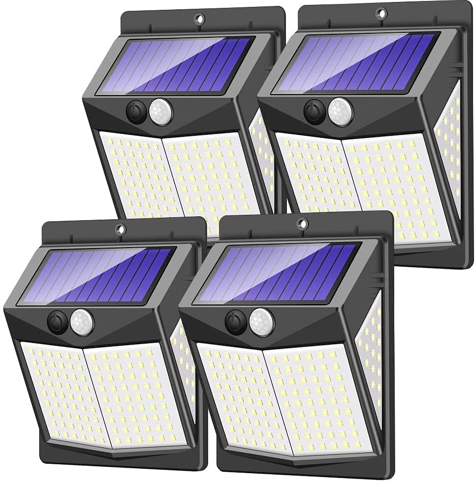 Solar Powered Motion Sensor Bright Lights