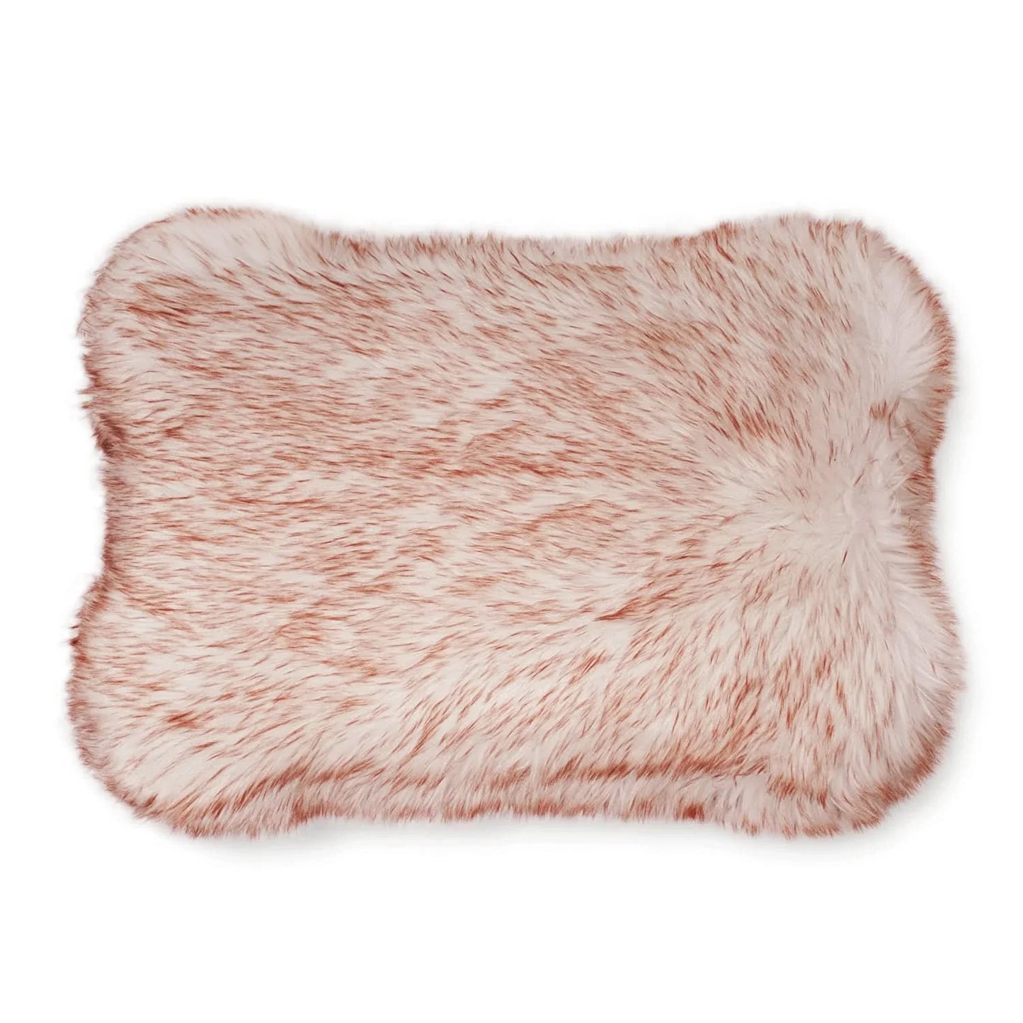 Faux Fur Orthopedic Dog Bed | Comfortable Supportive Bone Shape