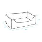 Dog Bed Glacier National Park | Cozy Kuddler Design | Durable Fabric