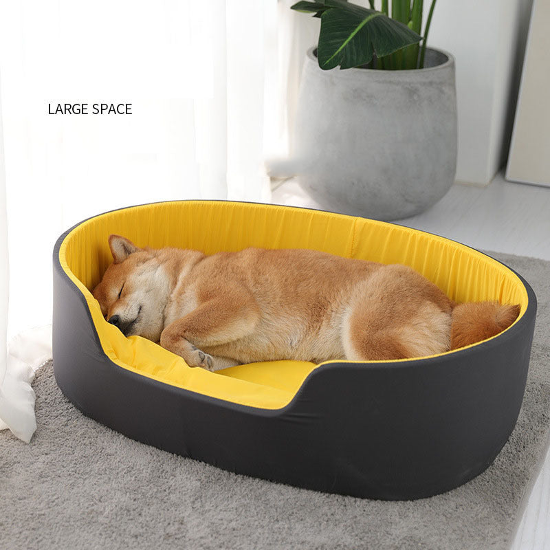 Yellow Pet Bed | Cozy Soft Material | Stylish Design for Cats