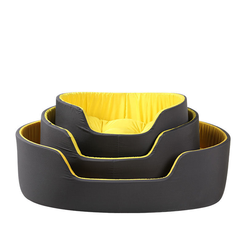 Yellow Pet Bed | Cozy Soft Material | Stylish Design for Cats