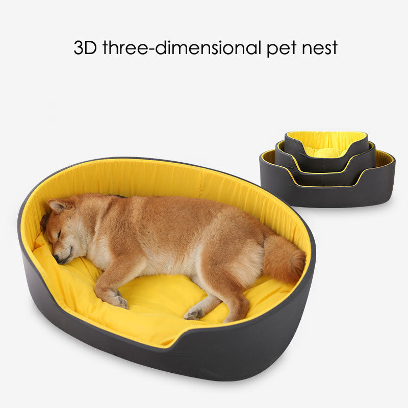 Yellow Pet Bed | Cozy Soft Material | Stylish Design for Cats