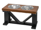 Elevated Double Dog Feeder | Farmhouse Style | Adjustable Height
