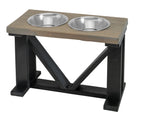 Elevated Double Dog Feeder | Farmhouse Style | Adjustable Height
