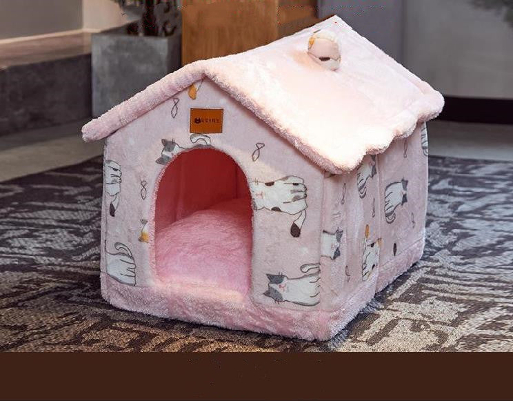 Foldable Warm Pet House | Cozy Portable Design | Easy to Store