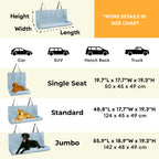 Cooling Travel Bolster Dog Car Seat Bed | Safe | Comfortable