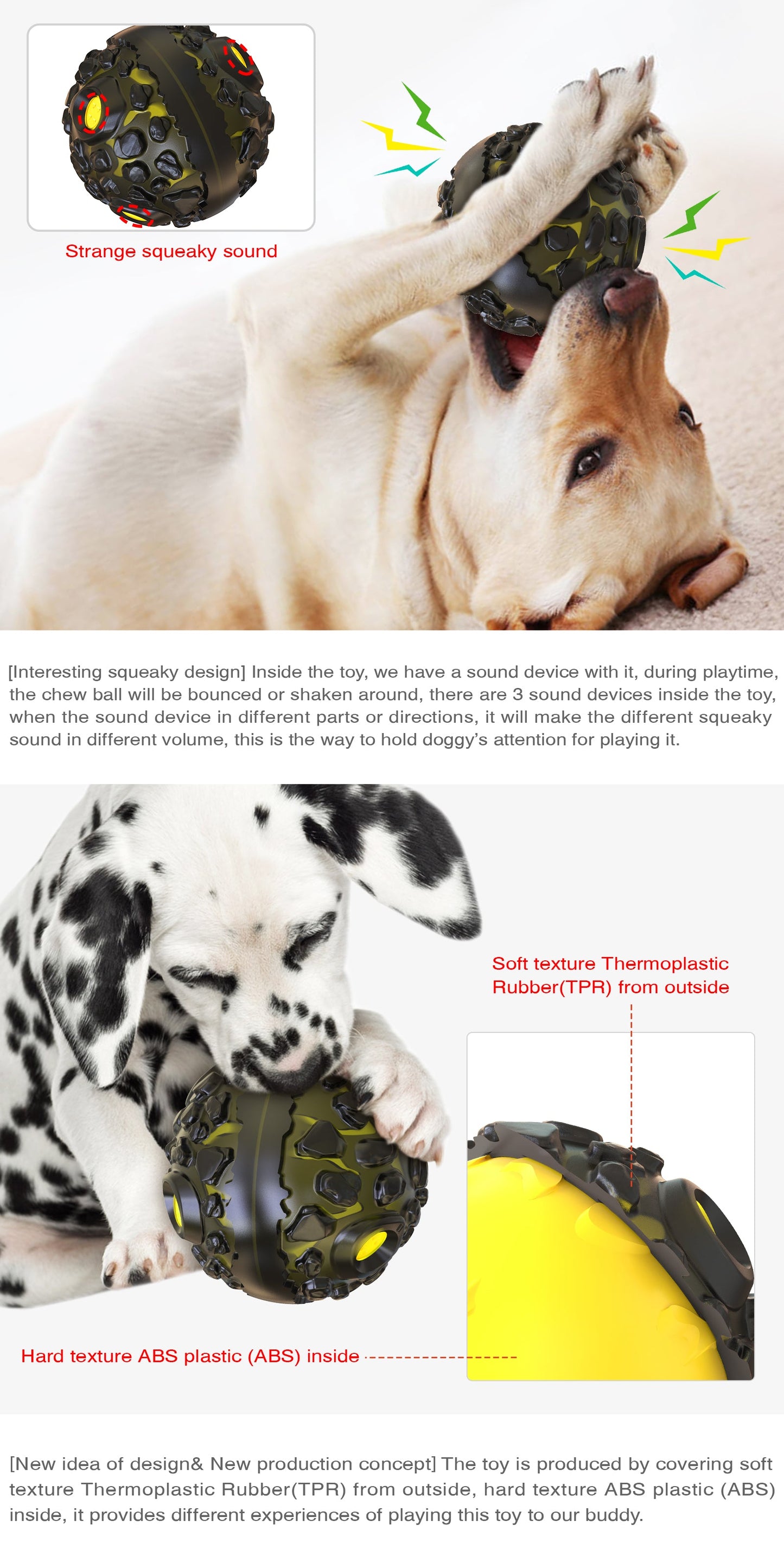 Meteorite Rolling Giggling Dog Ball | Interactive Fun | Durable Design
