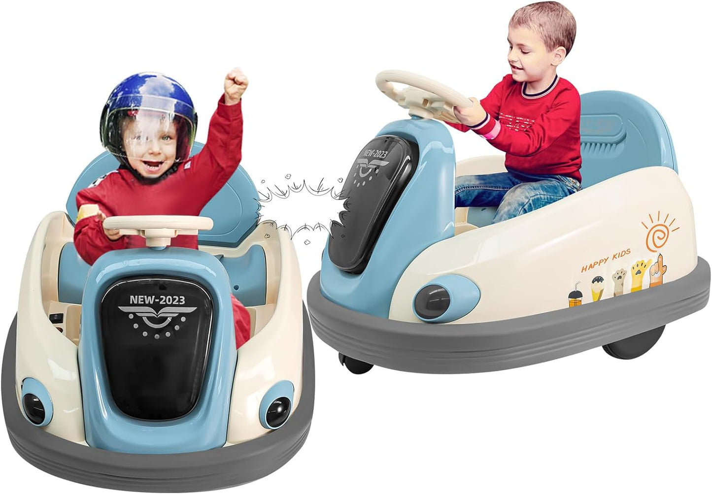 Electric Bumper Ride On Car for Kids with Remote