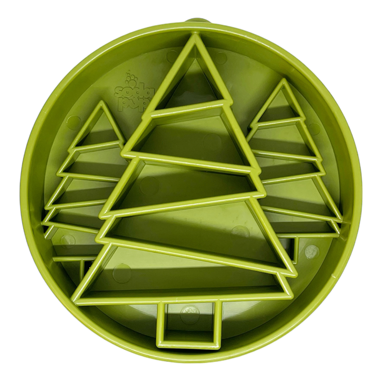 Pine Tree Slow Feeder Bowl for Dogs