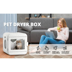 6L Pet Hair Dryer | Quiet Fast Drying | Adjustable Temperature