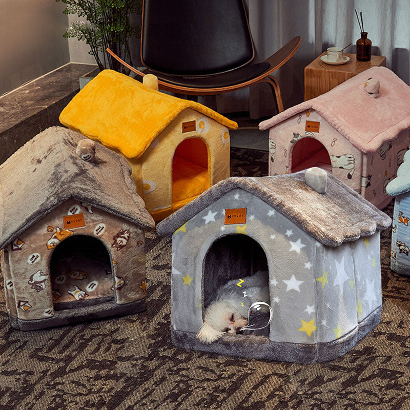 Foldable Warm Pet House | Cozy Portable Design | Easy to Store
