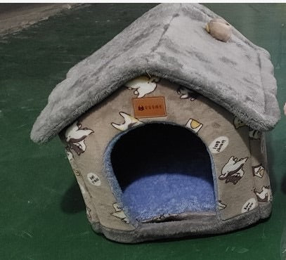 Foldable Warm Pet House | Cozy Portable Design | Easy to Store
