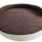 Large Round Dog Bed | Orthopedic Support Sherpa Bolster Design