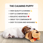 Calming Heartbeat Puppy Dog Toy | Soothes Anxiety | Soft and Cuddly