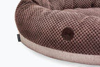 Chestnut Donut Dog Bed | Cozy Round Design | Soft Plush Material