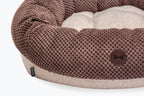 Chestnut Donut Dog Bed | Cozy Round Design | Soft Plush Material