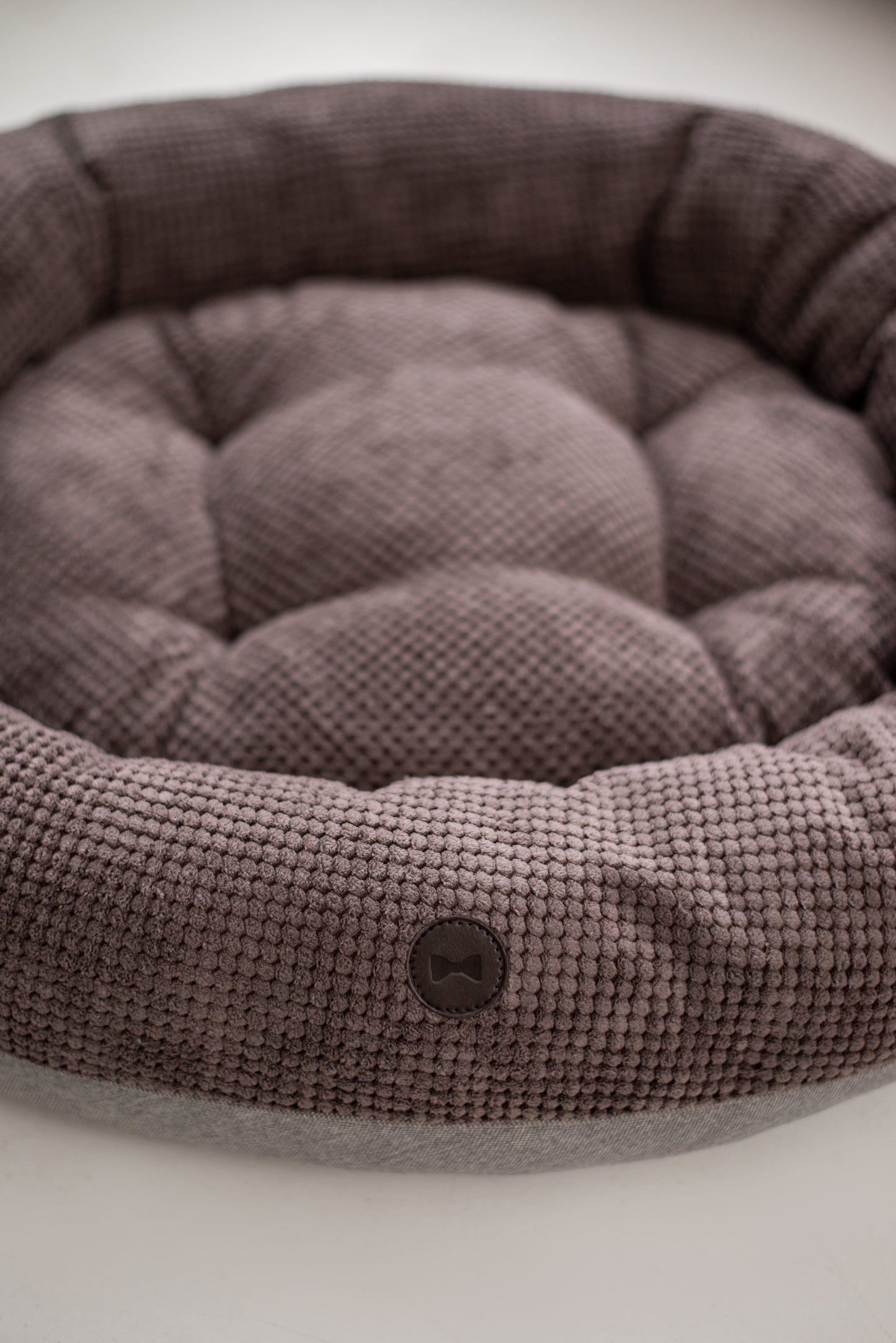 Chestnut Donut Dog Bed | Cozy Round Design | Soft Plush Material
