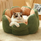 Cactus Shape Pet Bed | Comfy Design | Cozy for Cats and Dogs