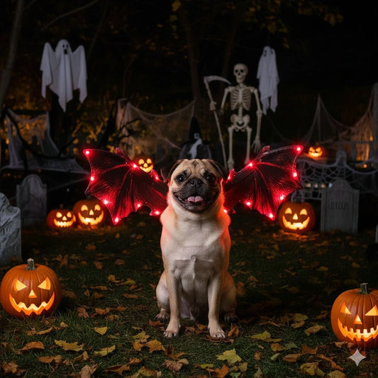 Halloween Dog Dragon Wings
