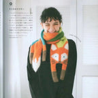 Warm Fox Pattern Scarf